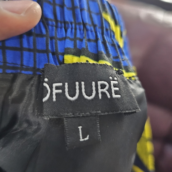 Vibrant Blue and Yellow Women's Skirt - Picture 3 of 3